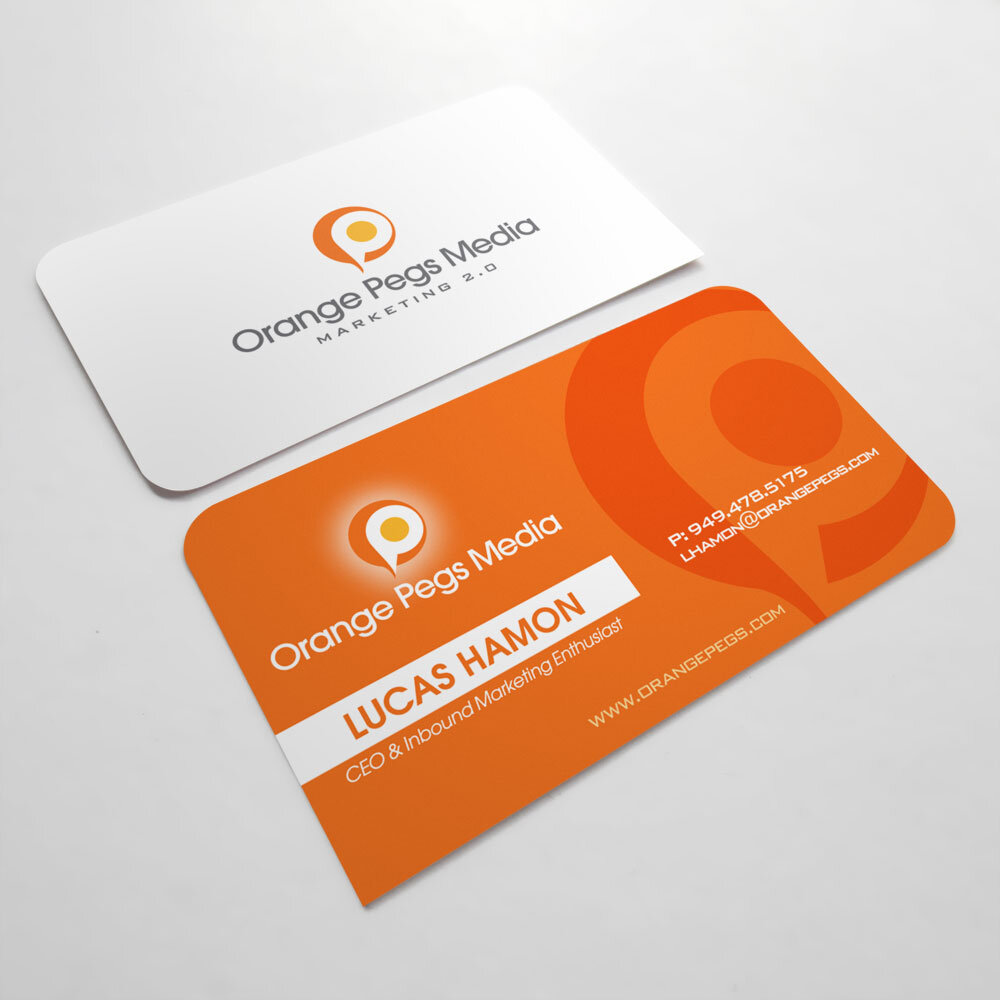 Orange Pegs Media-Business Cards